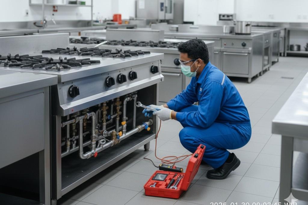 pengecekan kebocoran gas