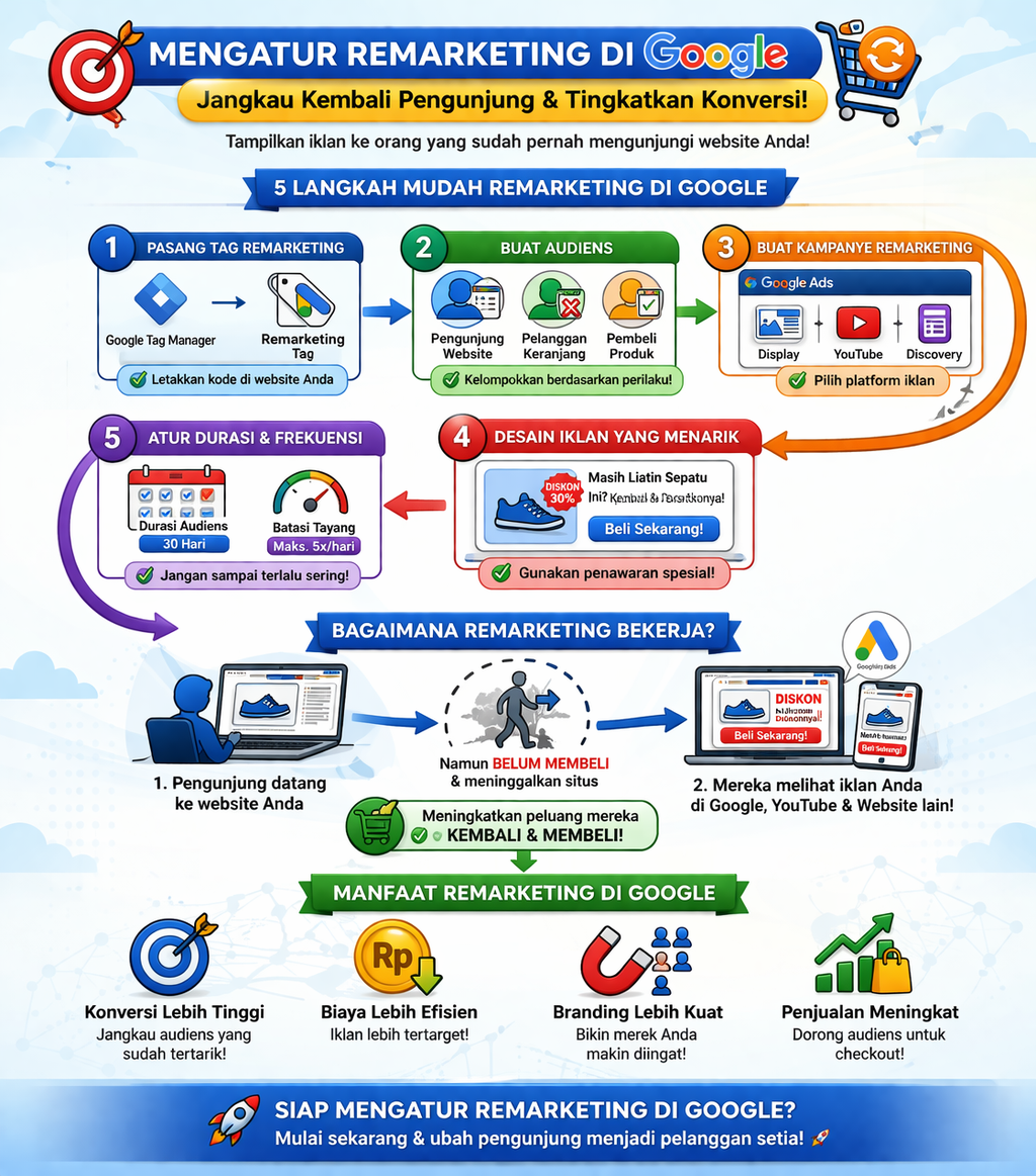 mengatur remarketing di Google
