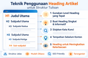 teknik penggunaan heading artikel