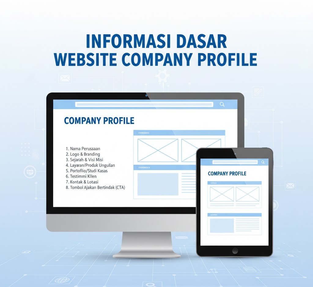 informasi dasar website company profile