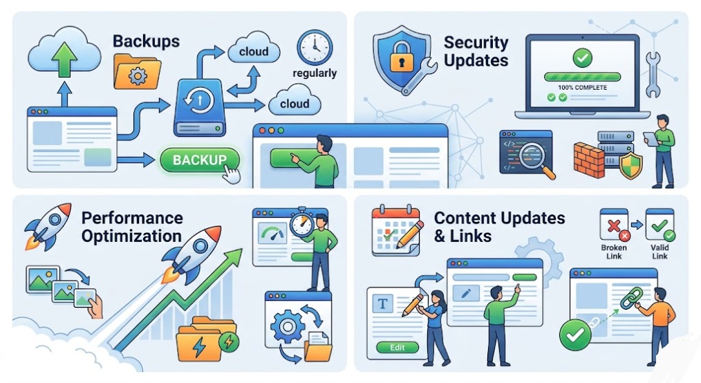 tips maintenance website rutin